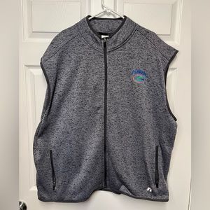 Russell Florida Gators Zip Sweater Fleece Vest, 3XL, Never Worn